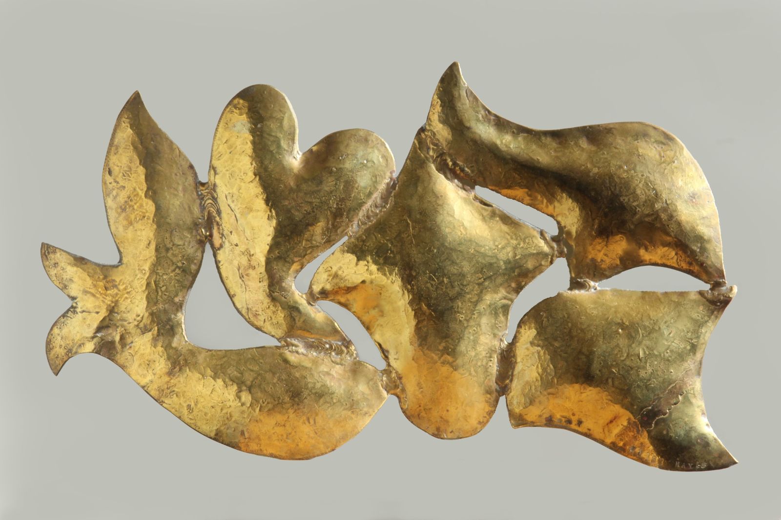 David Hayes brass relief